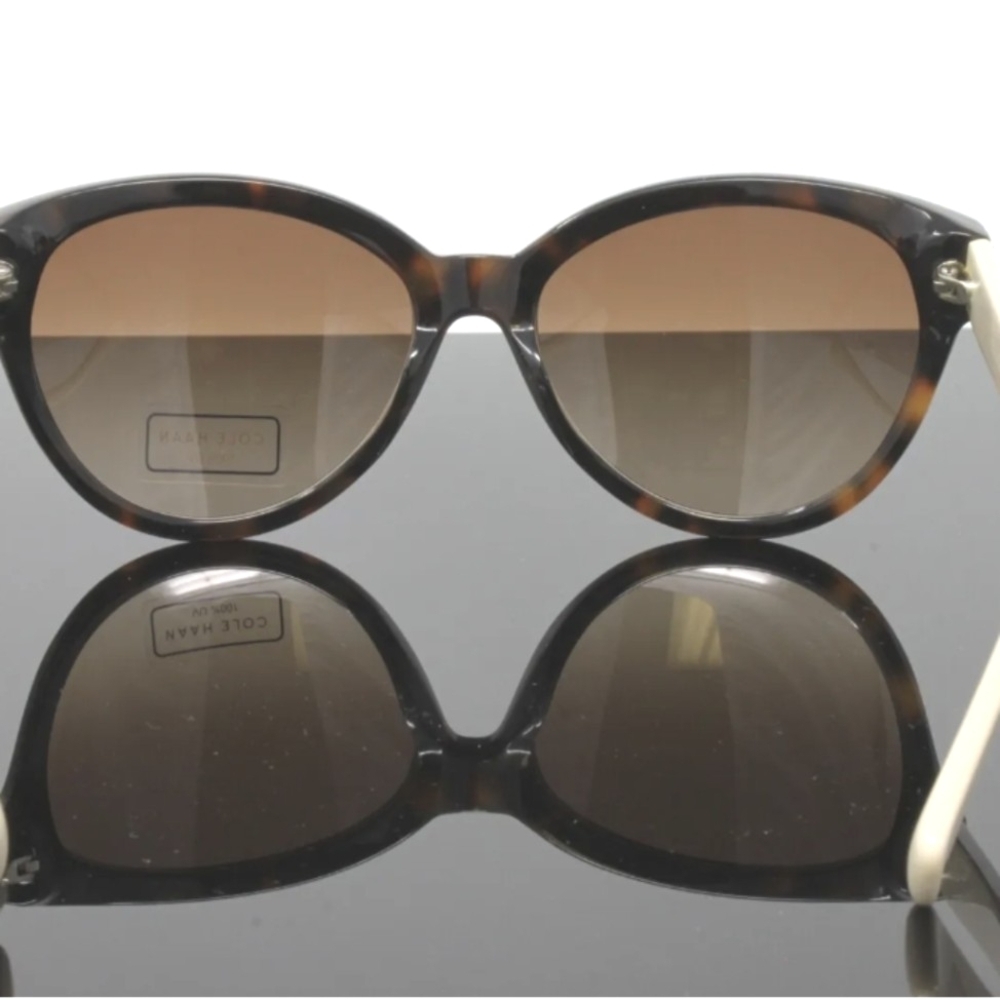 Cole Haan Sunglasses Brown Cream 58-17-135 Designer Glasses - Picture 3 of 8